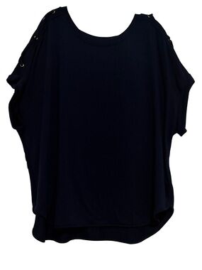 Cupio Navy Blue Short Sleeve Top